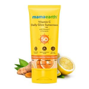 Picture of Mamaearth Vitamin C Daily Glow Sunscreen SPF 50 PA++++ 80gm