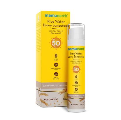 Picture of Mamaearth Rice Water Dewy Sunscreen 50gm
