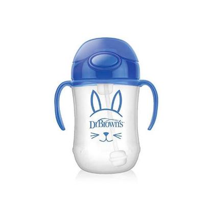 Picture of Dr. Brown's 9 oz/270ml Baby's First Straw Cup - Blue (6M+) (TC91012-INTL)