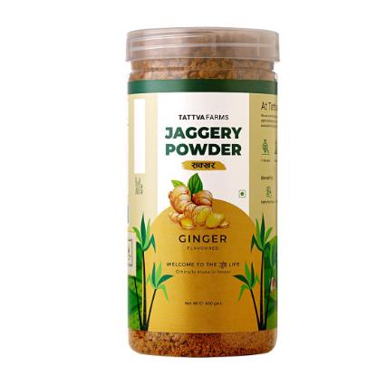 Picture of Tattva Farms Jaggery Powder - Ginger Flavoured 600gm