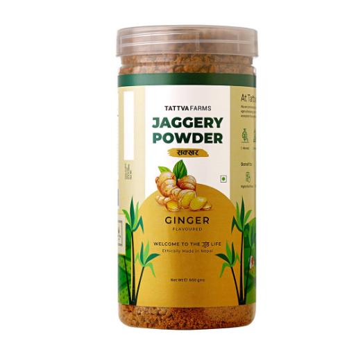 Picture of Tattva Farms Jaggery Powder - Ginger Flavoured 600gm
