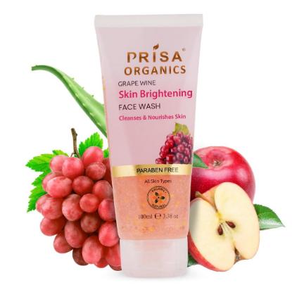 Picture of Prisa Organics Grape Wine Skin Brightening Face Wash 100ml 