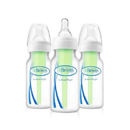 Picture of Dr. Brown's 4oz / 120ml PP Narrow-Neck "Options" Baby Bottle, 3-Pack (SB43005-P3)