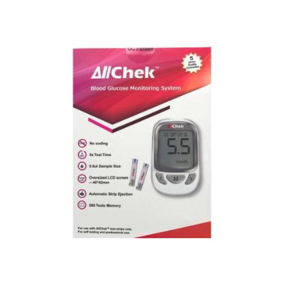 Picture of AllChek Glucometer With Start Kit (10 Pcs Test Strips) 