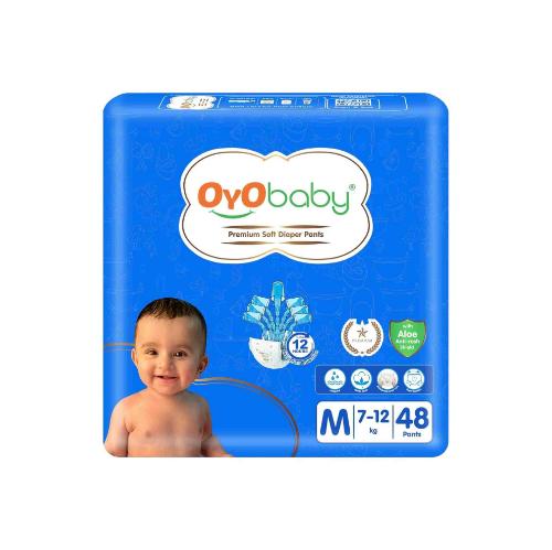 Picture of OYO Baby Premium Soft Diaper Pants Medium 48pcs (7-12kg)