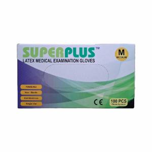 Picture of Superplus Latex Medical Examination Gloves 100pcs (Medium)