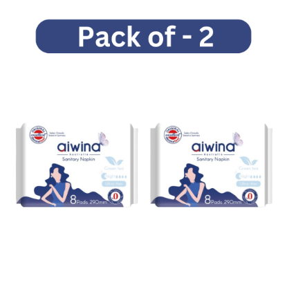 Picture of Aiwina Ultra-Thin Sanitary Napkin Night 290mm 8 Pads (Pack of 2)