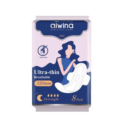 Picture of Aiwina Ultra-Thin Breathable Overnight Sanitary Pads 320mm (8 Pads)