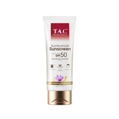 Picture of T.A.C. Kumkumadi Sunscreen Ultra Light SPF 50 With UVA/UVB PA+++ 50gm