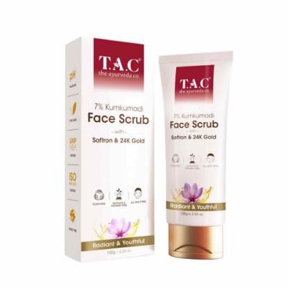 Picture of T.A.C. 7% Kumkumadi Face Scrub With Saffron & 24K Gold 100gm