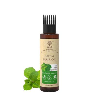 Picture of Khadi Essentials Neem Hair Oil With Tulsi & Vitamin E 100ml