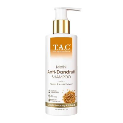 Picture of T.A.C. Methi Hair Shampoo  With Amla For Hairfall and Dandruff Control 250ml