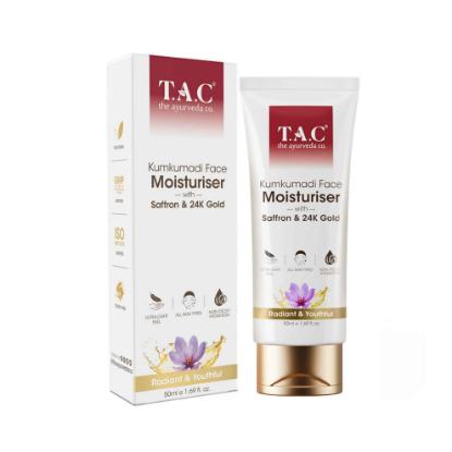 Picture of T.A.C. Kumkumadi Face Moisturizer With Saffron & 24K Gold 50ml