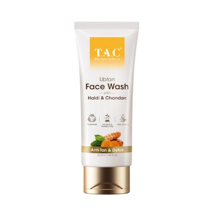 Picture of T.A.C. Ubtan Face Wash With Haldi & Chandan 50ml