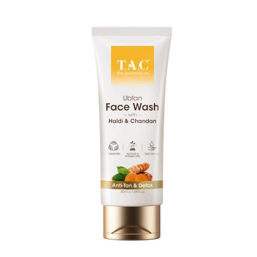 Picture of T.A.C. Ubtan Face Wash With Haldi & Chandan 50ml