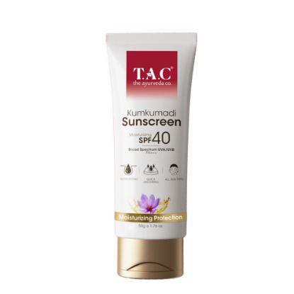 Picture of T.A.C. Kumkumadi Ultra Light SPF 40 Sunscreen PA+++, UVA/UVB & Sun Protection 50gm