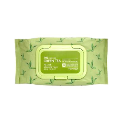 Picture of TONYMOLY The Chok Chok Green Tea No-Wash Cleansing Tissues 100 Sheets