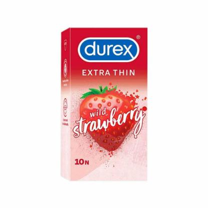 Picture of Durex Extra Thin Wild Strawberry Flavored 10N