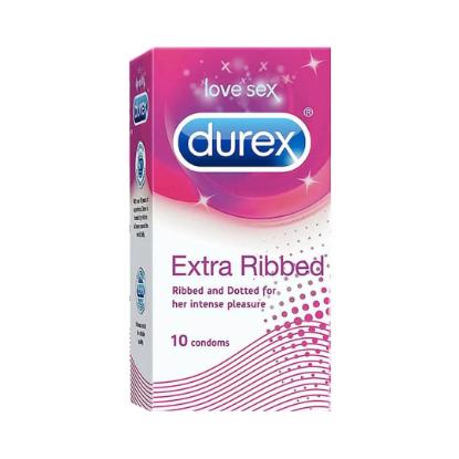 Picture of Durex Extra Ribbed Condoms 10'S