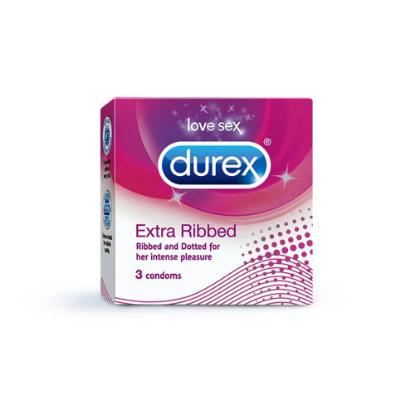 Picture of Durex Extra Ribbed Condoms 3's
