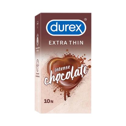 Picture of Durex Extra Thin Intense Chocolate Flavored Condoms 10'S