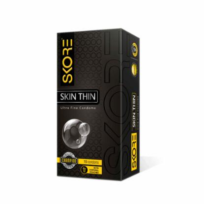 Picture of Skore Skin Thin Ultra Fine Condoms 10'S