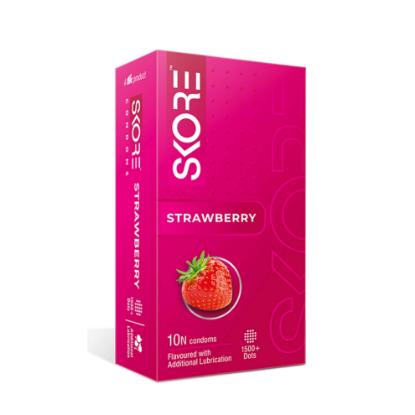 Picture of Skore Strawberry Flavoured Condom 10'S