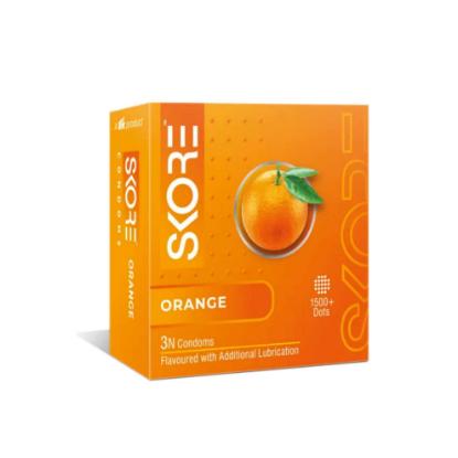 Picture of Skore Orange Flavoured Condom 3'S