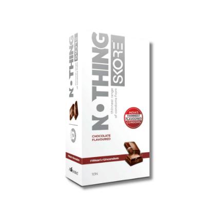 Picture of Skore Nothing Chocolate Flavoured Condoms 10'S