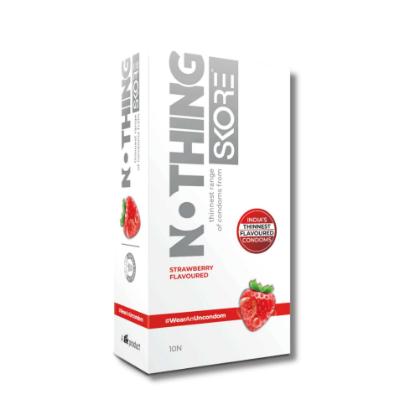 Picture of Skore Nothing Strawberry Flavoured Condoms 10'S