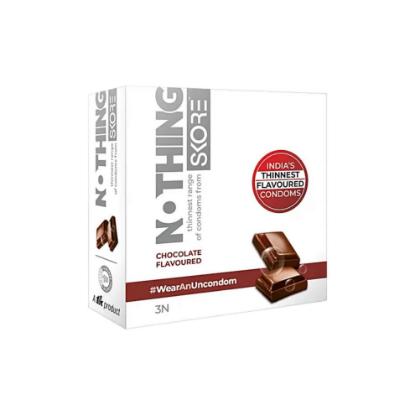Picture of Skore Nothing Chocolate Flavoured Condoms 3'S