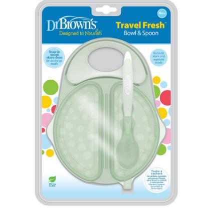 Picture of Dr. Brown's Travel Fresh Bowl and Spoon, 1-pack (TF010-P3)