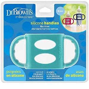 Picture of Dr. Brown's Narrow Silicone Handles, Turquoise (AC006-P2)