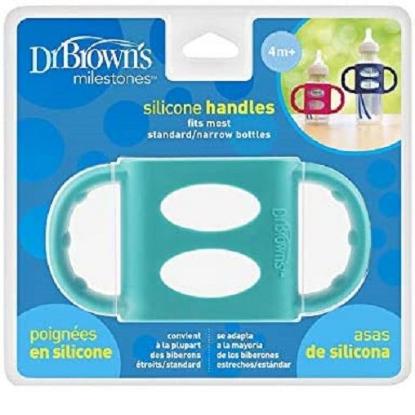 Picture of Dr. Brown's Narrow Silicone Handles, Turquoise (AC006-P2)