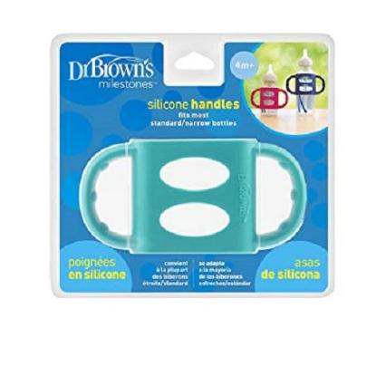 Picture of Dr. Brown's Wide-Neck Silicone Handles, Turquoise (AC010-P2)