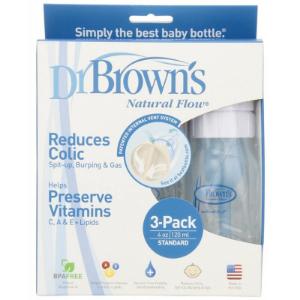 Picture of Dr. Brown's 4 oz / 120ml PP Narrow-Neck Baby Bottle, 3-Pack (180-P3)
