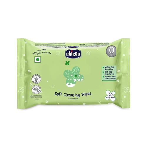 Picture of Chicco Soft Cleansing Wipes 20pcs