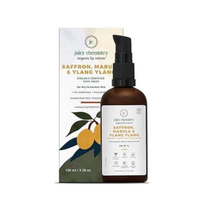 Picture of Juicy Chemistry Face Wash for Dull and Mature Skin with Saffron, Marula and Ylang Ylang 100ml