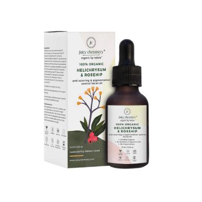 Picture of Juicy Chemistry Facial Oil for Anti-Scarring and Pigmentation Control with Helichrysum and Rosehip 10ml