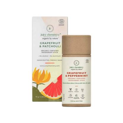 Picture of Juicy Chemistry Grapefruit & Peppermint Organic Deodorant Stick 70gm