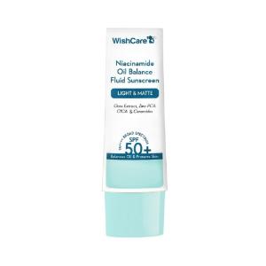 Picture of WishCare 5% Niacinamide Oil Balance Fluid Sunscreen SPF50 PA++++ 50gm