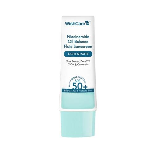 Picture of WishCare 5% Niacinamide Oil Balance Fluid Sunscreen SPF50 PA++++ 50gm