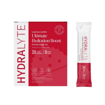 Picture of Hydralyte Ultimate Hydration Boost Powder Drink Mix - Luscious Lychee Flavour 30pcs