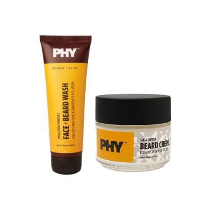 Picture of Phy Shea Butter Beard Cream 100gm + Phy Quinoa + Olive Pollution Protect Face & Beard Wash 120ml   