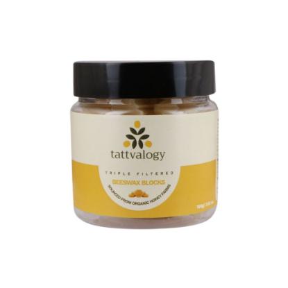Picture of Tattvalogy Pure Natural Beeswax Blocks From Organic Honey Farms 100gm