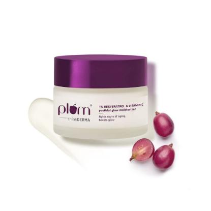 Picture of Plum 1% Resveratrol & Vitamin C Youthful Glow Moisturizer 50gm