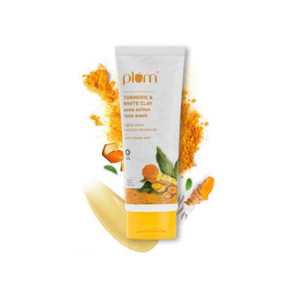 Picture of Plum Turmeric & White Clay Acne Action Face Wash 100ml