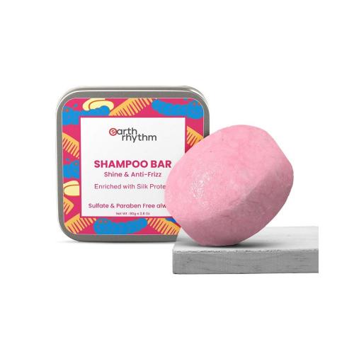 Picture of Earth Rhythm Silk Protein Shampoo Bar - 80gm (Tin Box)