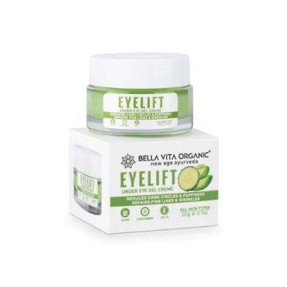 Picture of Bella Vita Organic Eye Lift Under Eye Gel Creme for Dark Circles, Puffy Eyes, Wrinkles & Fine Lines 20gm