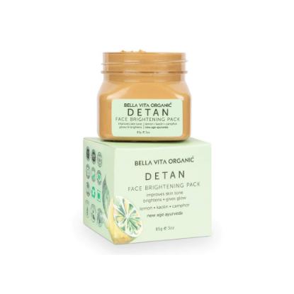 Picture of Bella Vita Organic Detan Face Pack For Glowing Skin, Blemishes, Pigmentation & Brightening - 85gm